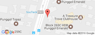 Google Map of 1.4051410378847566, 103.89754985575564